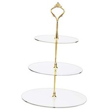 Set 3 Tier Acrylic Cupcake Stand, Dessert Tower Cupcake Display Stand 1