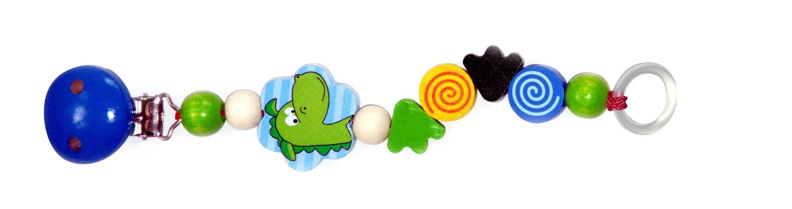 Dummy Chain, Dragon Thomas 210 x 40 New Soother Keeper Wood Pendant Baby
