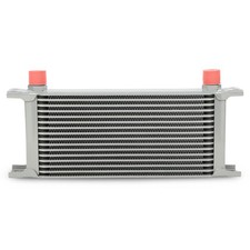 Universal Aluminum Engine Trans Oil Cooler 16 Row AN10-10AN Silver
