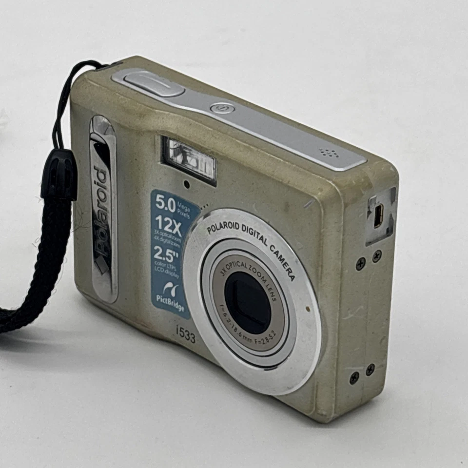 Polaroid i533 Digital 5MP 12x Zoom 2.5" LCD Point & Shoot Camera PARTS/REPAIR - Image 3 of 4