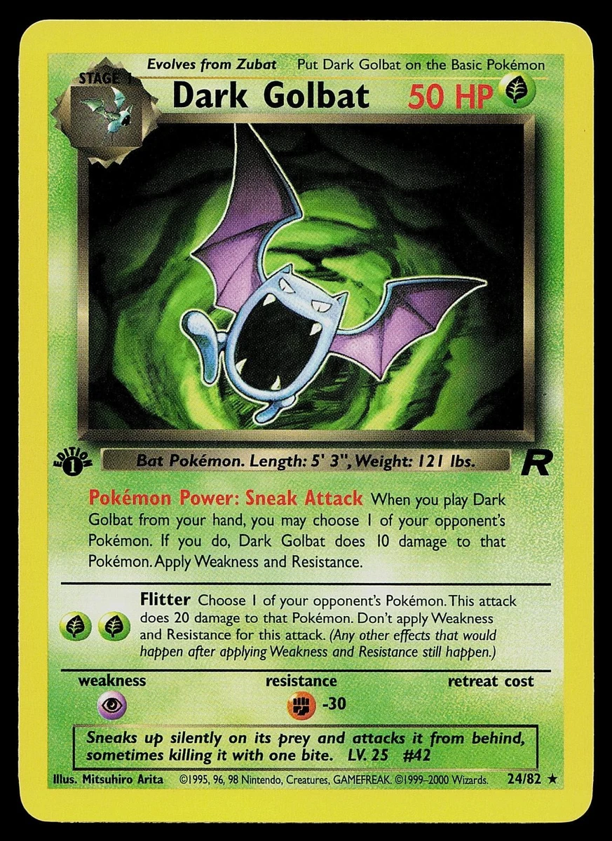 pokemon dark cards value Darkness Pokémon TCG Rare 1st Edition Games Individual Trading Card for sale