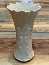 Lenox Woodland Collection Acanthus Leaf Porcelain Vase 8-1/2" Tall Made in USA