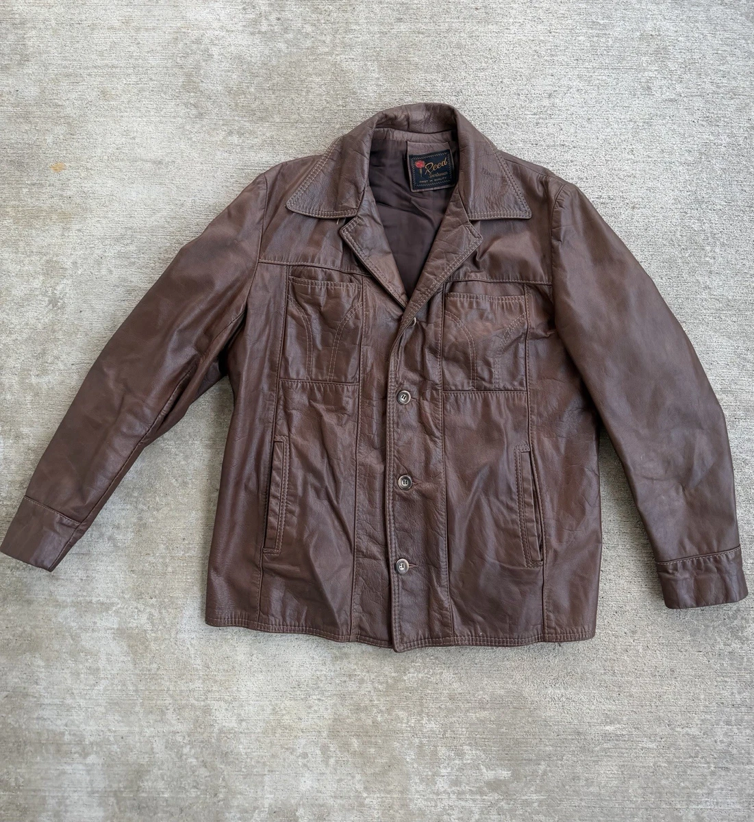 reed sportswear leather jacket products for sale | eBay