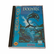 SEGA Ecco the Dolphin (Sega CD) Complete w/ Manual & Case NTSC-U/C 1993 GA