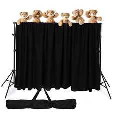 Niyanghome Classroom Puppet Stage, Puppet Show Theater with 2 Tripods, Cross ...