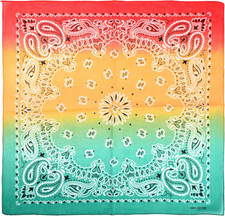22 Inch Cotton Paisley Bandana