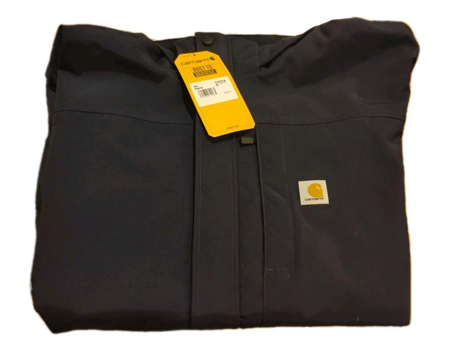 Carhartt Mens Storm Defender Jacket 4XL Hood Full Zip waterproof loose fit