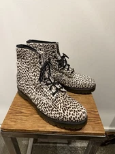 Dr Martins Men’s Animal Print Fur Lace Up Boots Size Us 14