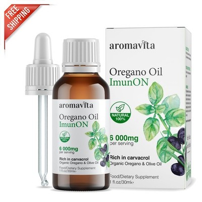 Extra Strength Oregano Oil Drops - USDA Organic, 200 Servings for Immunity Boost