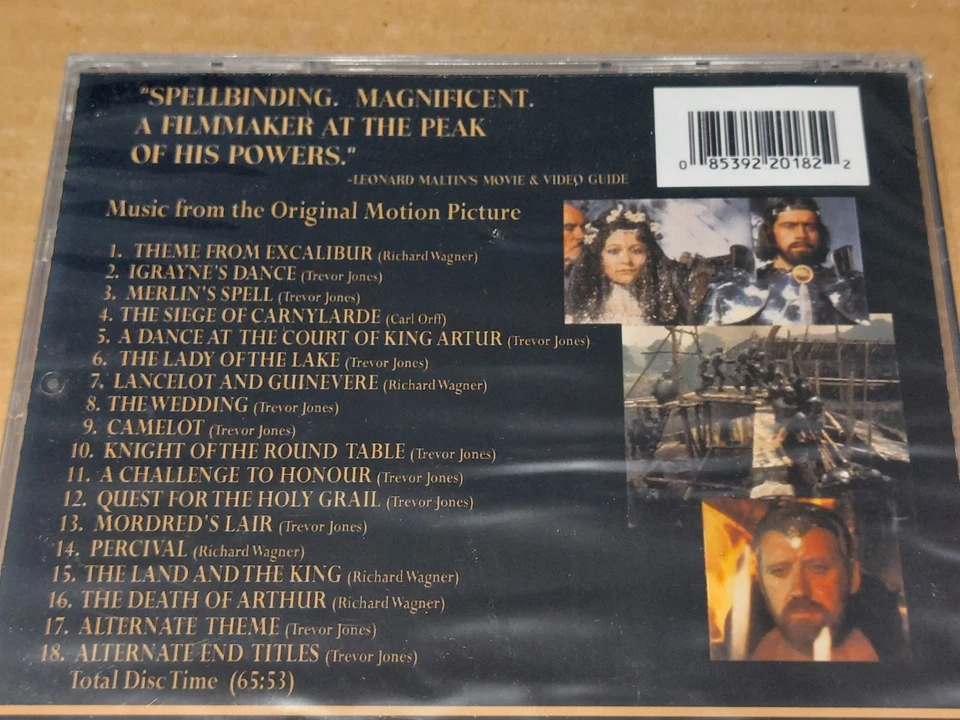 Excalibur Original Motion Picture Soundtrack CD Trevor Jones Richard Wagner - Image 3 of 4