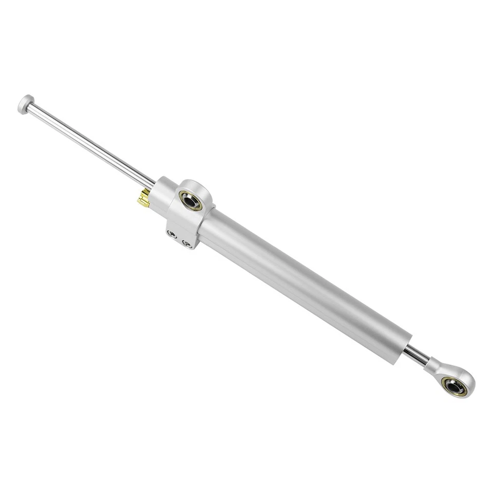 350mm Sliver Steering Stabilizers Dampers For Kawasaki Ninja 250R 300 500 1000 - Image 2 of 4