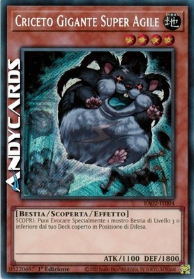 SUPER AGILE GIANT HAMSTER (Super-Nimble Mega Hamster) Secret RA02 IT004   1Ed