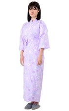 Women's Yukata Gauze Cotton Pajamas Sleeping Gown with Belt Japan