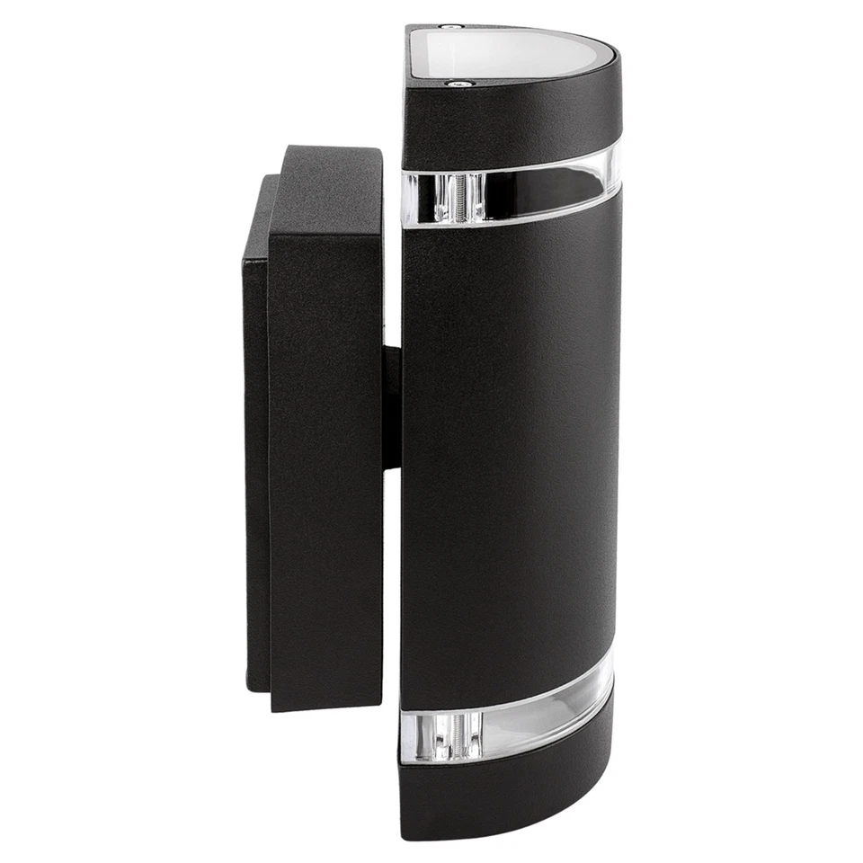 Wandlampe up&down Außen-Wandleuchte Alu, schwarz, 2 x GU10 5W neutralweiß - Bild 3 von 4