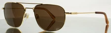 AMERICAN OPTICAL Checkmate Gold Mens Aviator Full Rim Sunglasses 56-21-145 B:43