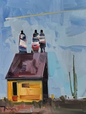 Rustic Desert View Meteorite PRINT By Original Artist Jose Trujillo 16x20