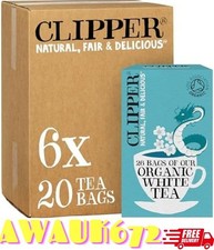 Organic White Tea Bags | 156 Bags of White Tea from China (6 x Boxes of 26) UK 0.10 per strip