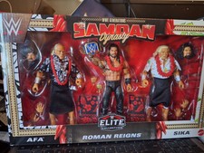 WWE Elite SAMOAN DYNASTY ROMAN REIGNS AFA SIKA 3 Pack NEW Mattel Bloodline