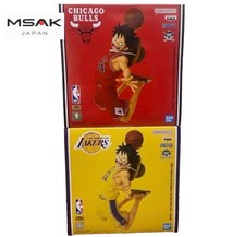 ONE PIECE NBA MASTER STARS Monkey D. Luffy Lakers Chicago Bulls Figure Set JAPAN