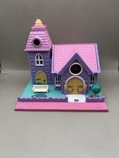 Polly Pocket 1993 Light-Up Wedding Chapel Missing Steele Excellent Cond Vintage