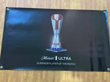 Michelob Ultra Superior Player of the Match Banner Sports Bar Mancave Wall Decor