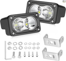 LED Pods, 3 Inch LED Off Road Driving Lights 40W Spot Flood Combo Small White