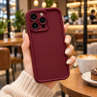 Matte Silicone Phone Case For iPhone 17 16 Pro Max Soft Protective Cover