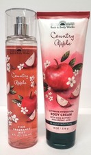 Bath  Body Works - Country Apple - Fine Fragrance Mist  Body Cream Set
