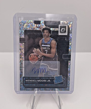 2022-23 Donruss Optic Wendell Moore Jr Fast Break Prizm Rated Rookie Auto #201
