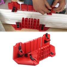 Compact Miter Saw Box with Clamp for Stable and Precise For Woodworking Cuts