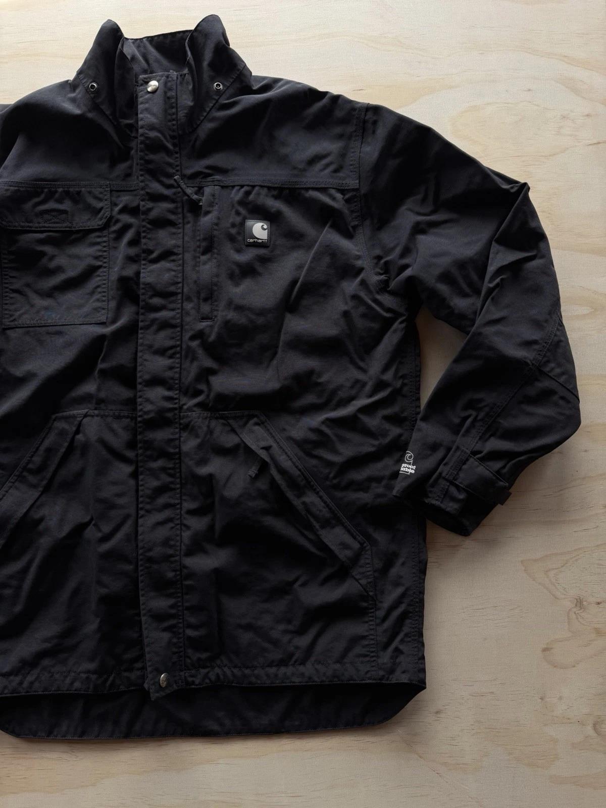 Carhartt J162 Shoreline Storm Defender Waterproof Jacket Medium M Navy