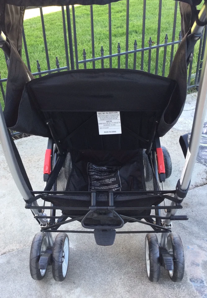 Summer Infant 3Dlite Convenience Stroller, Black (Silver Frame) EUC! - Image 4 of 4
