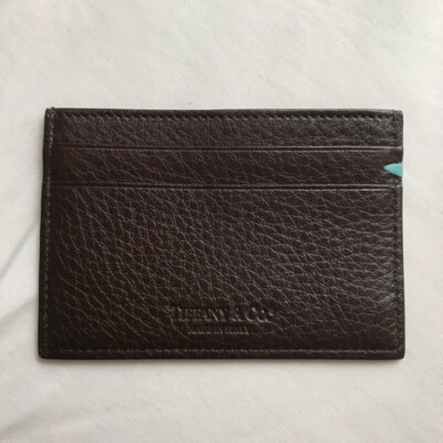 Tiffany \u0026 Co Dark Brown Leather Card 