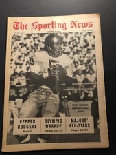 1968 Sporting News NOTRE DAME Irish TERRY HANRATTY No Label ARA PAREGHIAN Free/S