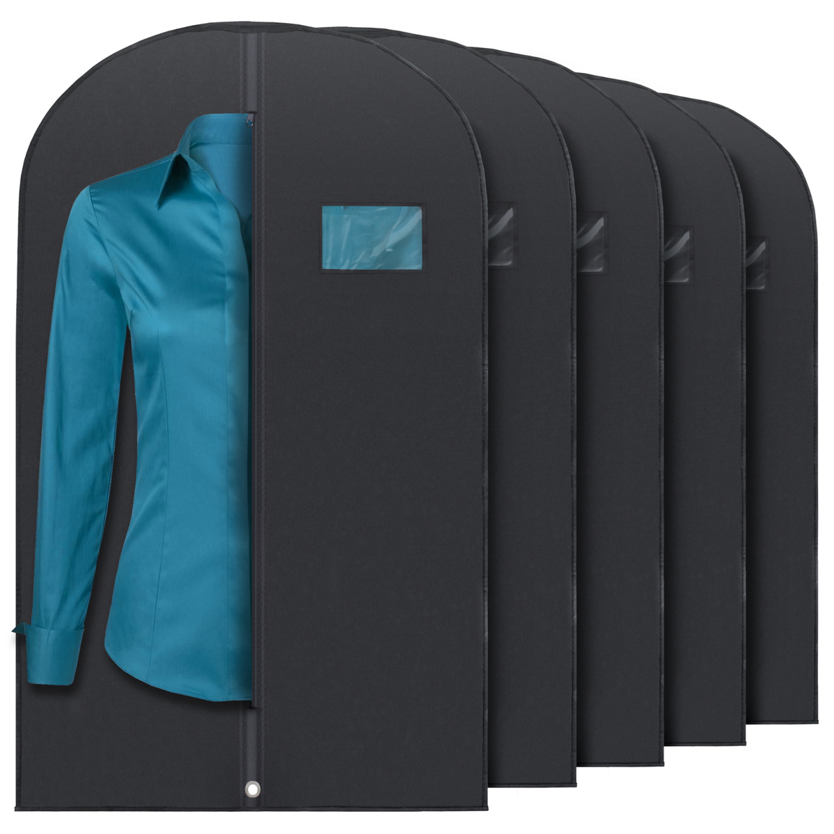 FBA 5 Borse Per Trapunte In Vinile Trasparente Con Zip – Grandi, 61x50.8x27.9 Cm, Per Coperte, Cuscini E Abbigliamento - 5
