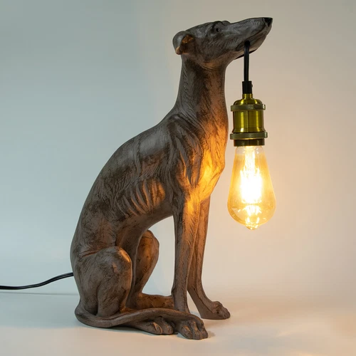 Rustic Dog Decoy Table Lamp Light Dog Desk Lamp Bedroom Offices Lighting Decor - Picture 4 of 6