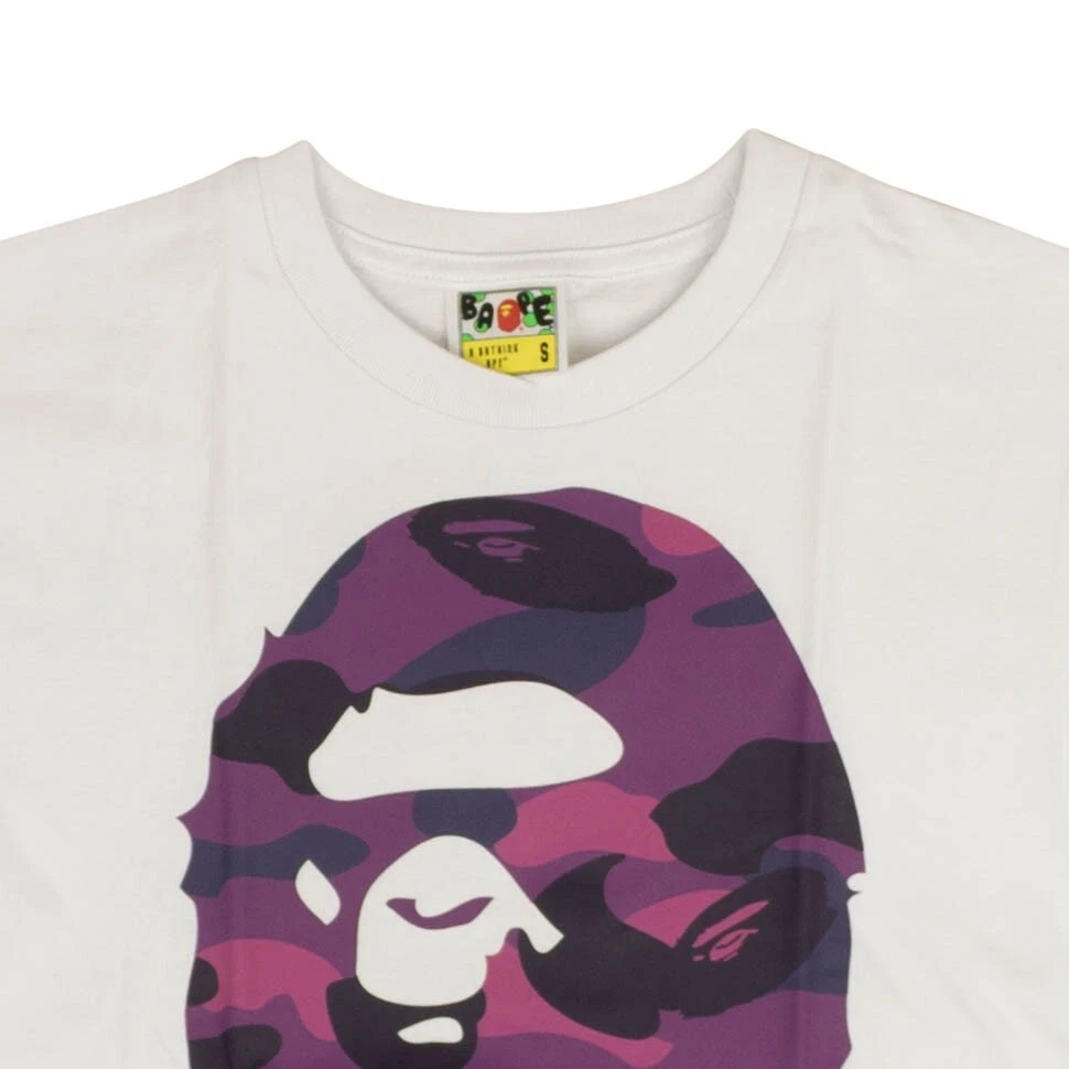 BAPE Storm Big Ape Head Tee White/Purple