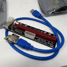 Ubit 12 Pack Latest PCI-E Riser Adapter Card  60cm USB 3.0 Cable