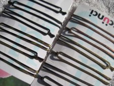 Open Design Betsy Metal Bobby Slides Hair Pins Goody Scunci White Copper Silver