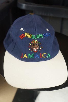 Rare Vintage Jamaica No Problem Mon Rasta Logo Hat Cap 90s Stoner ...