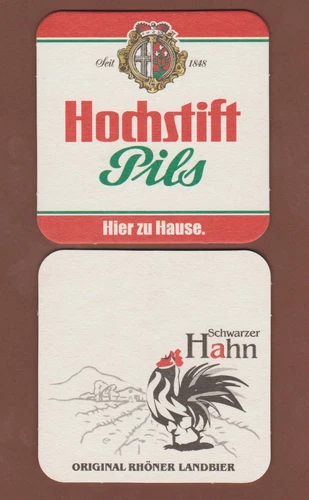 Beer mat, coaster, brewery Hochstift, Fulda/Hessen #1815#