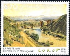 TIMBRE France 1996 N° 2989 ** (  JB.COROT - LE PONT DE NARNI  ) TBE