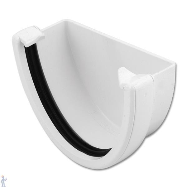Floplast Hi-Cap External Stop End White - Image 2