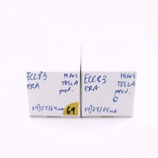 2 X ECC83 ERA TUBE. 60er Jahre RFT / TESLA PROD. MATCHED PAIR. 69. CH166