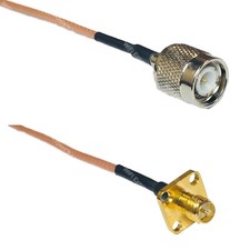 RG316 TNC MALE to RP-SMA Female Flange RF Cable Rapid-SHIP LOT
