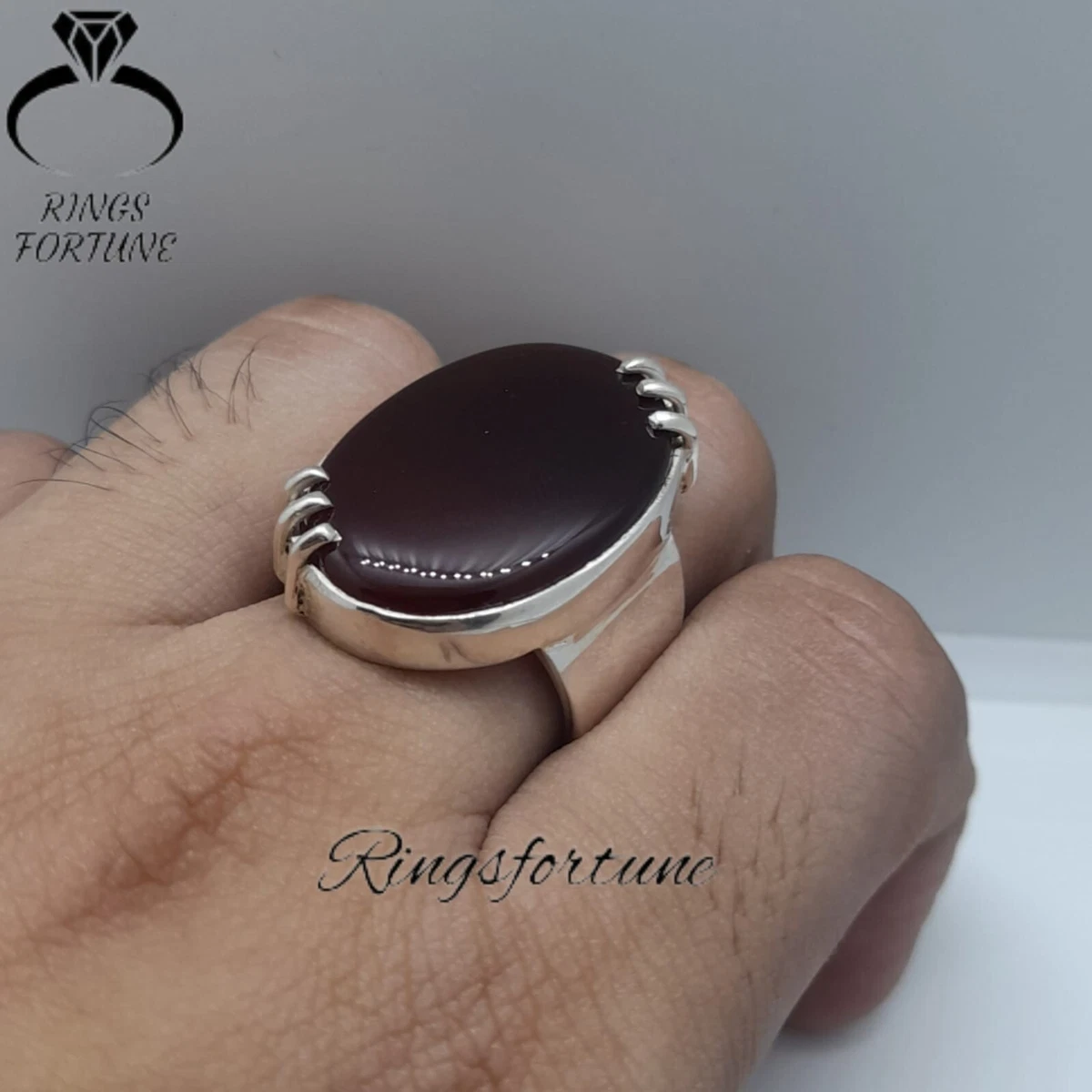 Liver Color Aqeeq Akik Yemeni Yamni Yamani Same Type Worn by Rasool Ullah  Saww Silver Ring - Etsy