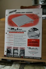Brochure MagLine Inc Pinconning Michigan Magnesium Standard Truck Dock Boards 