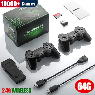 Retro konsole 30000+ Spiele 4K TV Video Game Stick mit 2 Wireless Controller DHL