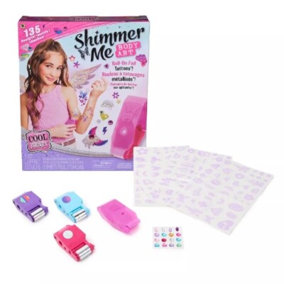 Cool Maker 8pc Shimmer Me Body Art Beauty Kit