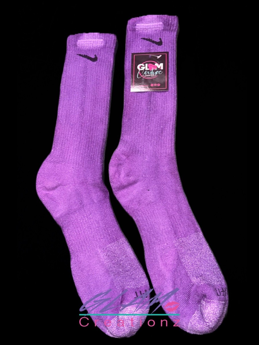 nike tie dye socks purple